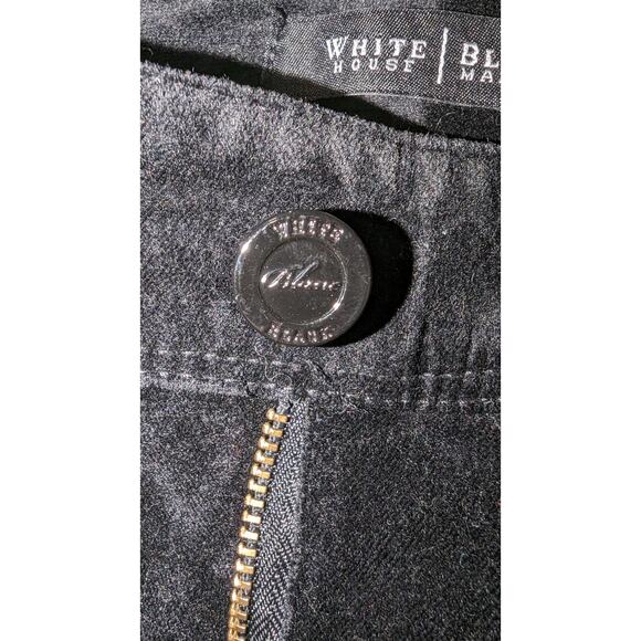 White House Black Market 6 R Black Velvet bootleg pants - Picture 5 of 12